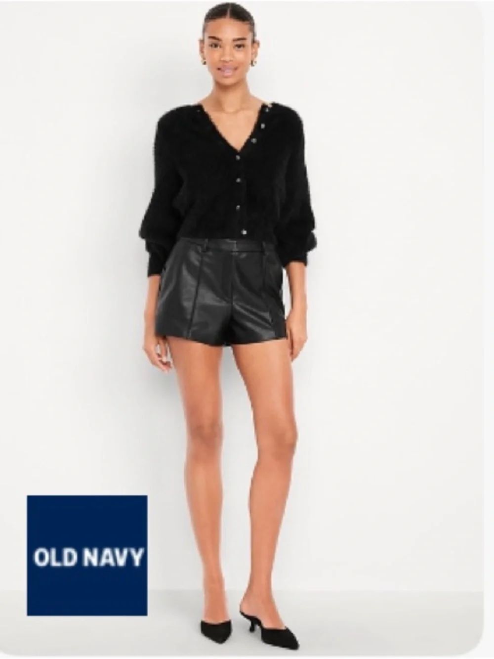 Old Navy Faux Leather Shorts!
